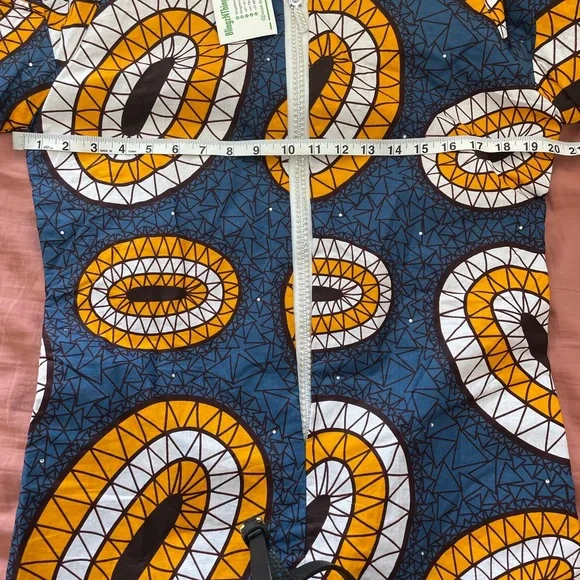 Unique print dress handmade with gems - Medium - Picture 10 of 13